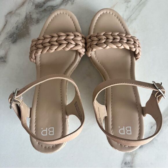 BP Goldie Braided Wedge Sandal in Beige Size 10 NEW - Picture 12 of 16